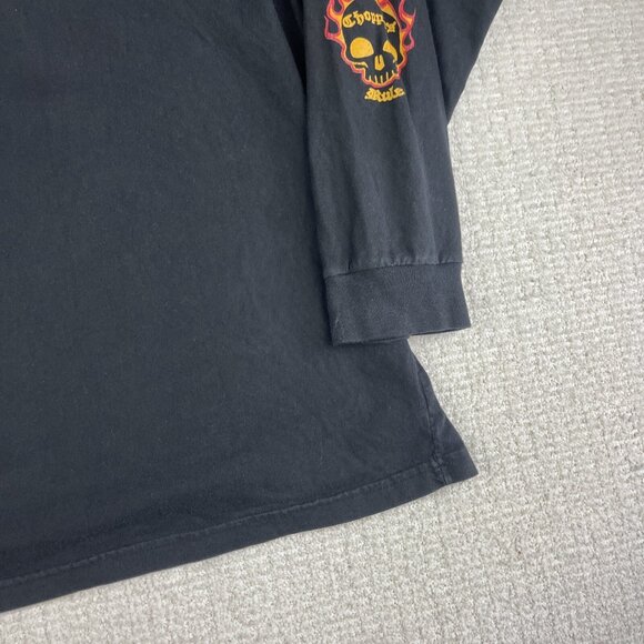 Vintage West Coast Choppers Motorcycle Long Sleeve Flame Fire (Defective, read) - Picture 5 of 16